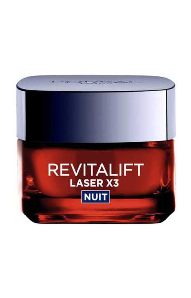 Crème de nuit anti-âge - Revitalift Laser - Acide hyaluronique & vitamine C - Visage