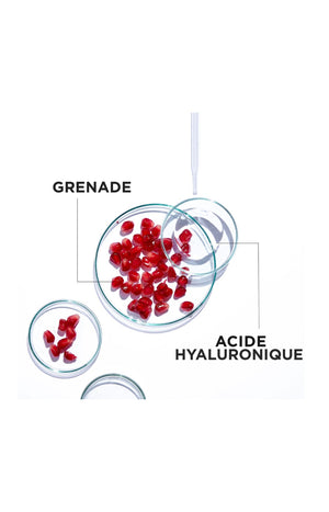 Masque en tissu hydratant & repulpant - Grenade & acide hyaluronique - Peaux déshydratées - 1 unité