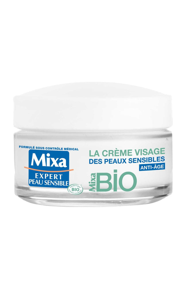 Crème visage anti-âge bio - Acide hyaluronique - Peaux sensibles