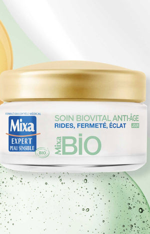 Crème de jour anti-âge bio - Acide hyaluronique & huile d'argan - Peaux sensibles