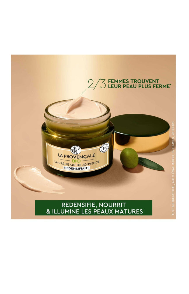 Crème redensifiante - Huile d'olive bio -  Visage - 50 ml