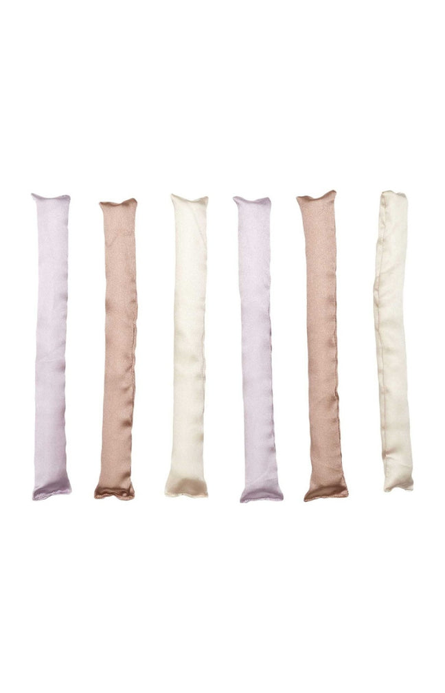 Bigoudis en satin - 6 pièces