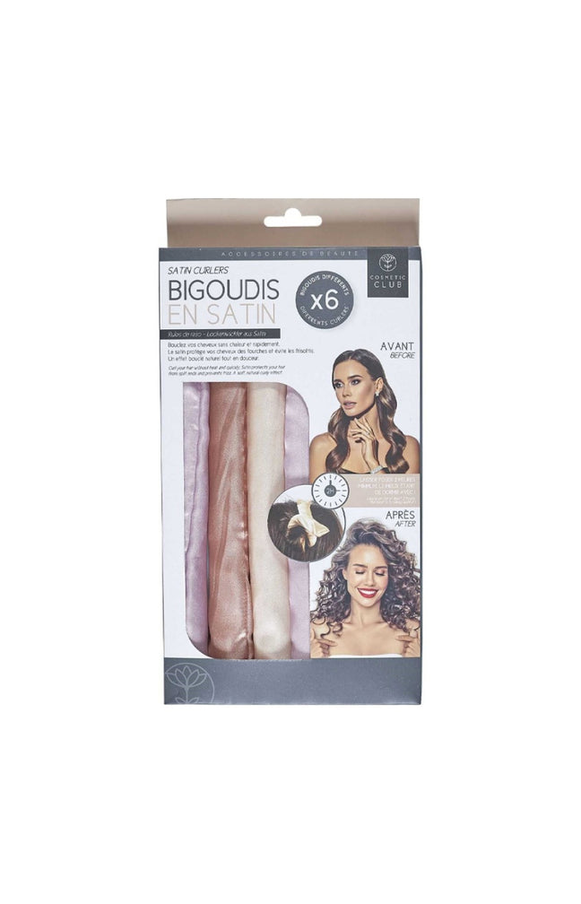 Bigoudis en satin - 6 pièces