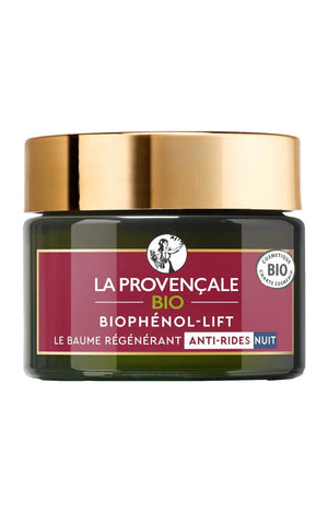 Baume régénérant de nuit anti-rides - Acide hyaluronique & huile d'olive - Visage