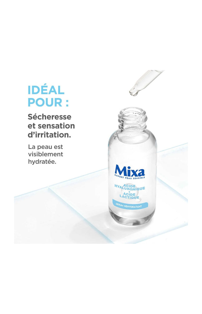 Sérum réhydratant - Acide hyaluronique & lactique - Peaux déshydratées