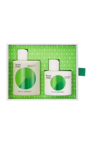 Coffret bain & soin - Morning Moss - Vitamines & huile d'amande douce - 2 produits