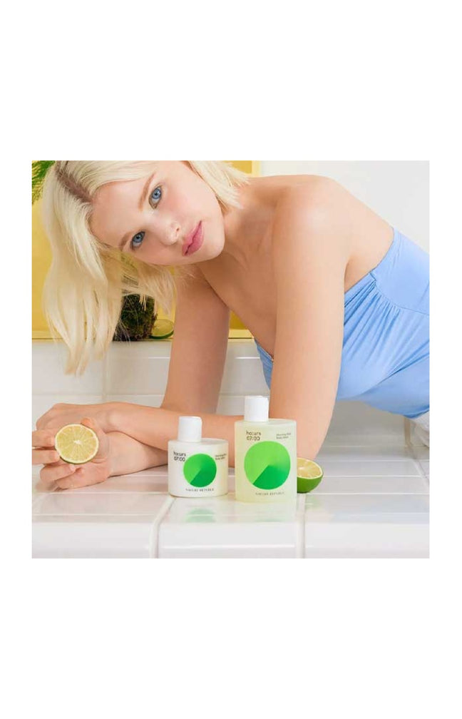 Coffret bain & soin - Morning Moss - Vitamines & huile d'amande douce - 2 produits