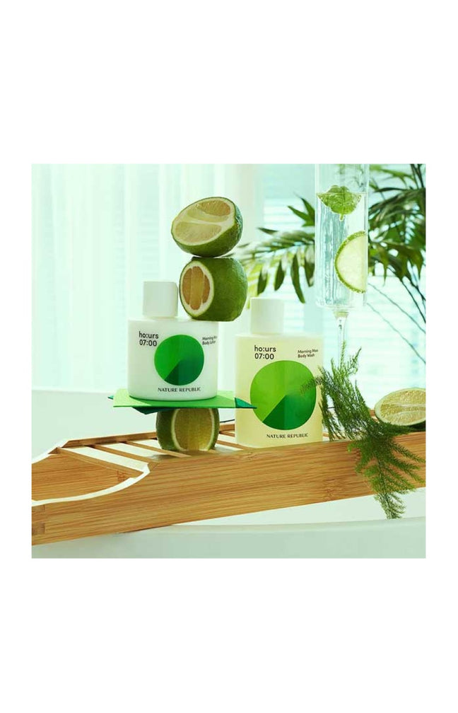 Coffret bain & soin - Morning Moss - Vitamines & huile d'amande douce - 2 produits