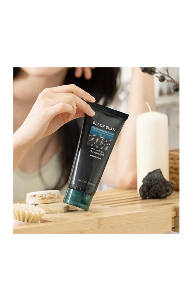Nature Republic - Traitement fortifiant & anti-chute - Haricots noirs - Cheveux - 200 ml