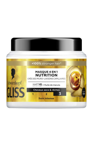 Masque 4-en-1 naturel - Nutrition - Cheveux secs & rêches - 400 ml