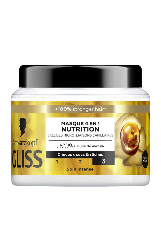Masque 4-en-1 naturel - Nutrition - Cheveux secs & rêches - 400 ml