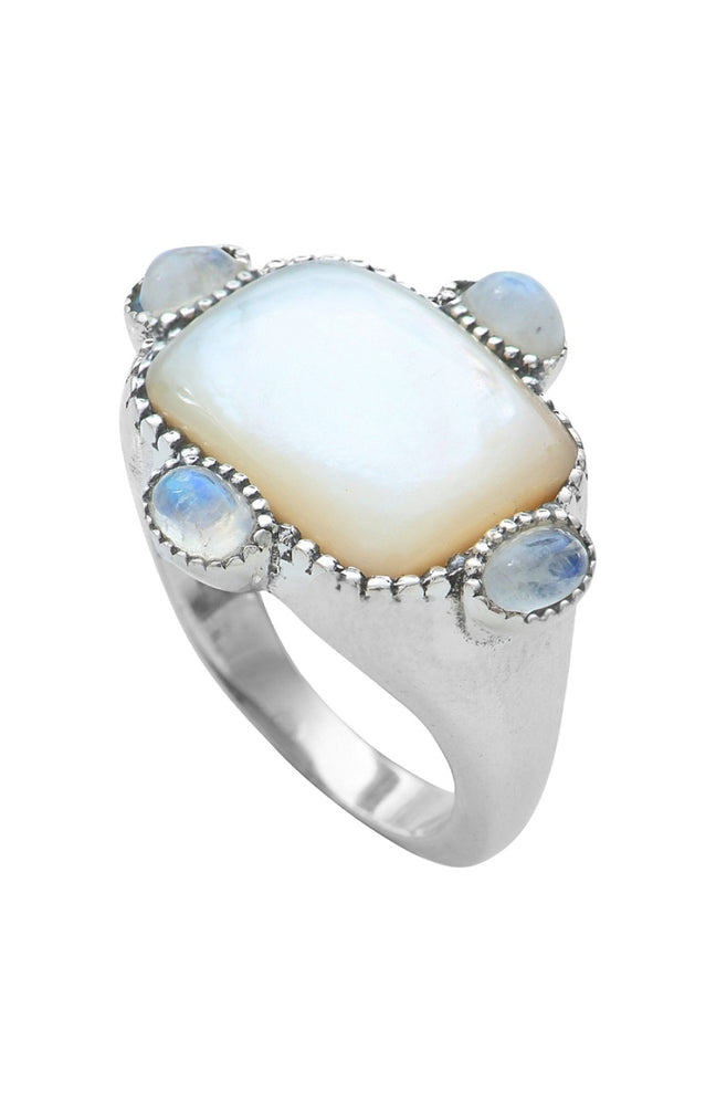 Bague - Argent 925/000 & nacre