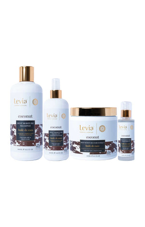 Routine hydratation intense - Huile de coco - Cheveux très secs & crépus - 4 produits