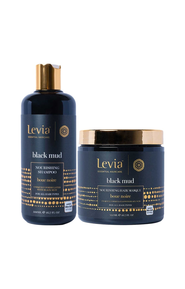 Shampoing & masque nourrissants - Boue noire de la mer Morte - 2 x 500 ml