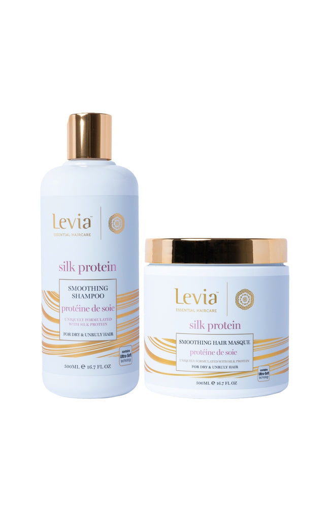 Shampoing & masque lissants - Protéine de soie - Cheveux secs & indisciplinés - 2 x 500 ml