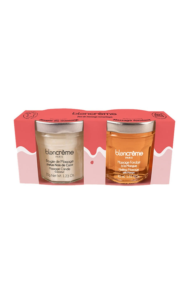 Coffret massage romantique - Noix de coco & mangue - 2 produits