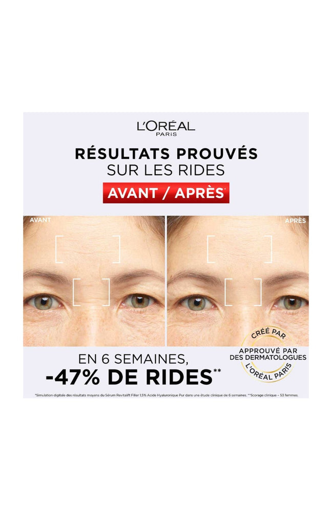 Sérum anti-rides hydratant - Revitalift Filler - Acide hyaluronique - Visage