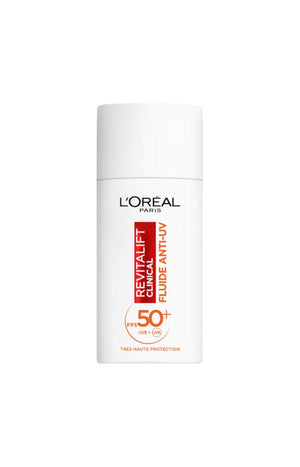 Crème anti-âge SPF 50 - Revitalift Clinical - Acide hyaluronique, vitamines C & E - Visage