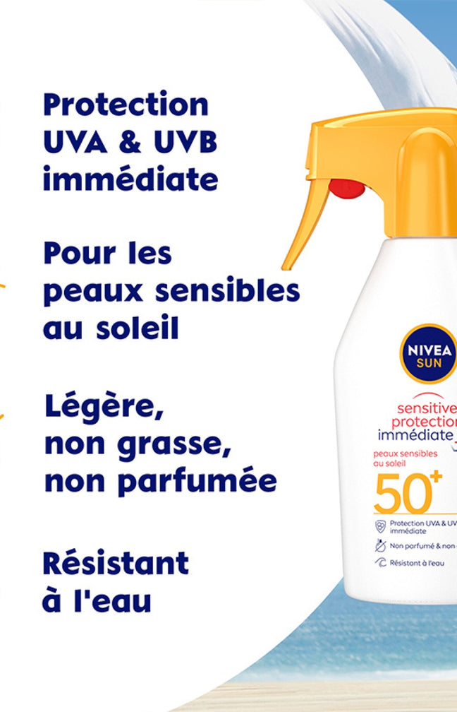 Spray protecteur SPF 50+ - Protection Sensitive Immediate Protect+ - 270 ml