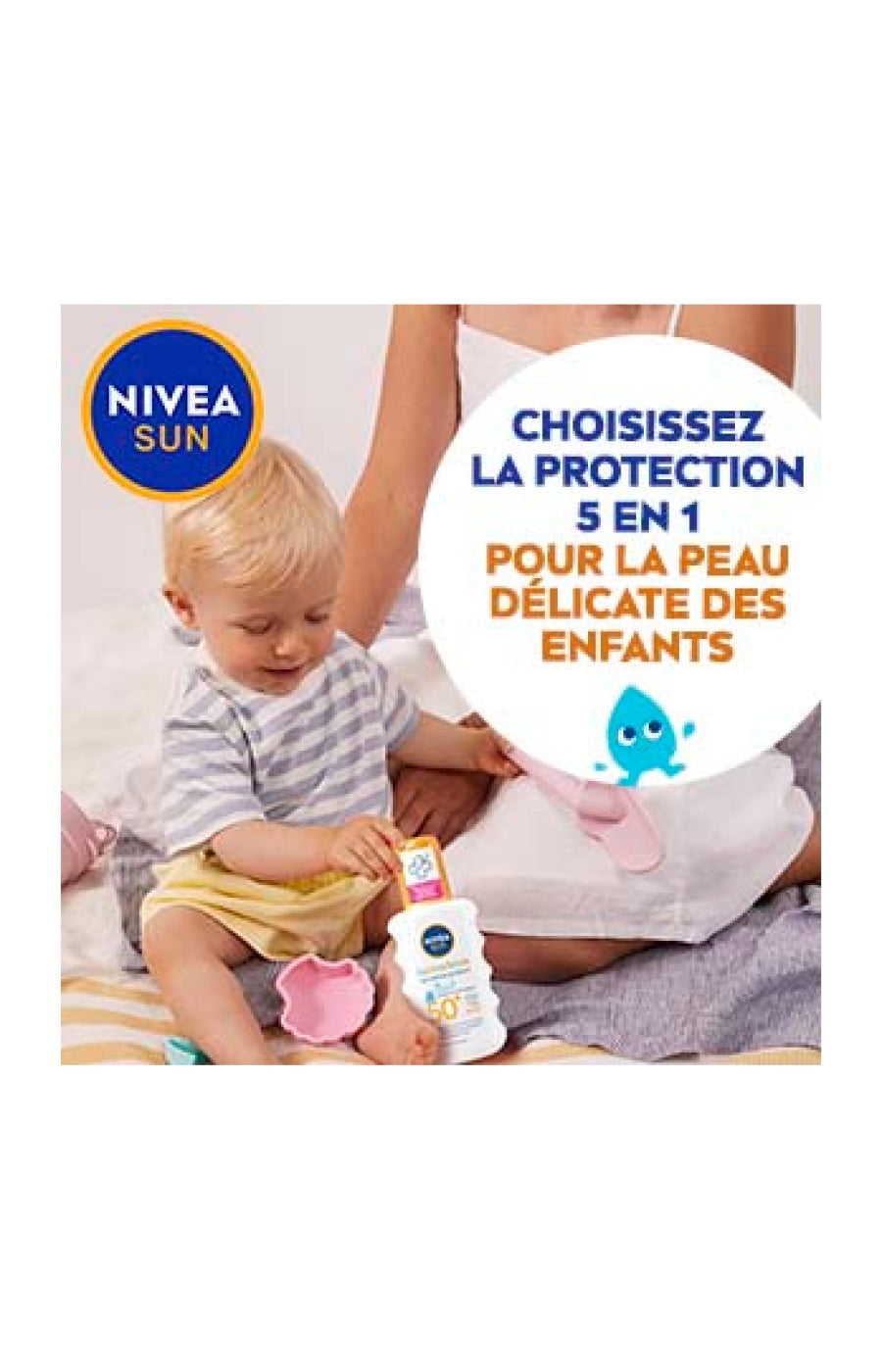 Spray protecteur SPF 50  - Protect & Play Sensitive - Enfant - 200 ml