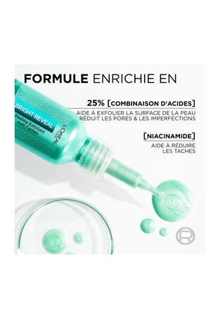 Peeling exfoliant anti-tâches - Bricht Reveal - Niacinamide - Visage - 25 ml