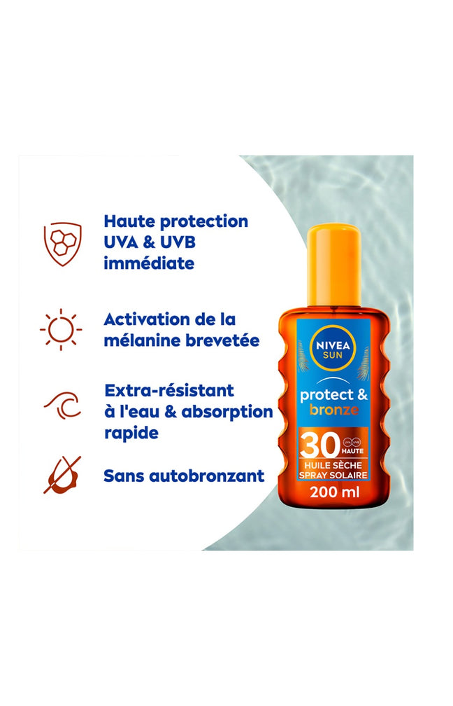 Huile solaire SPF 30 - Sèche Protect & Bronze - 200 ml