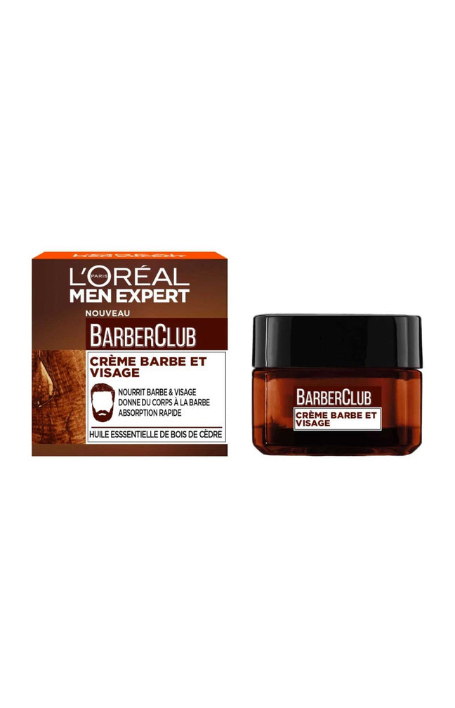 Crème nourrissante - Men Expert Barber Club - Bois de cèdre - Barbe & visage - Homme