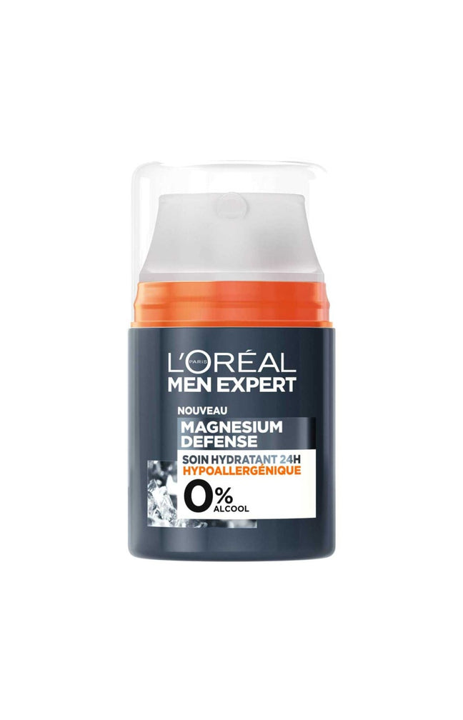 Soin hydratant - Magnésium & acide hyaluronique - Peaux sensibles - Homme