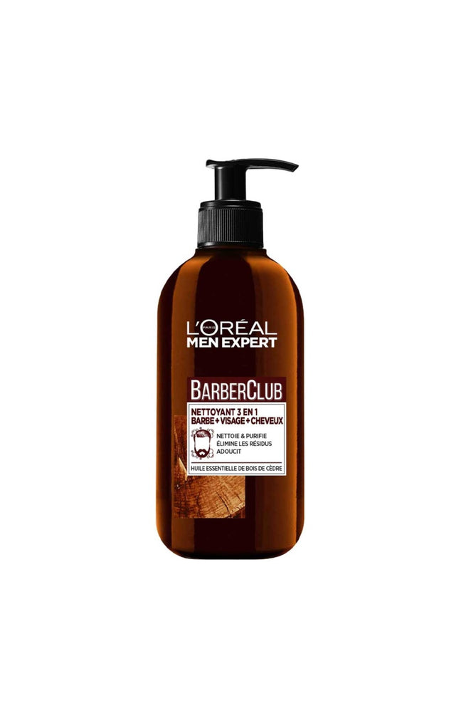 Nettoyant 3-en-1 - Men expert Barber Club - Bois de cèdre - Homme - Visage