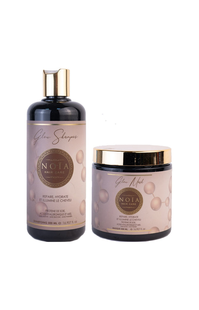 Routine réparatrice & hydratante - Acide hyaluronique - Cheveux abîmés - 2 x 500 ml