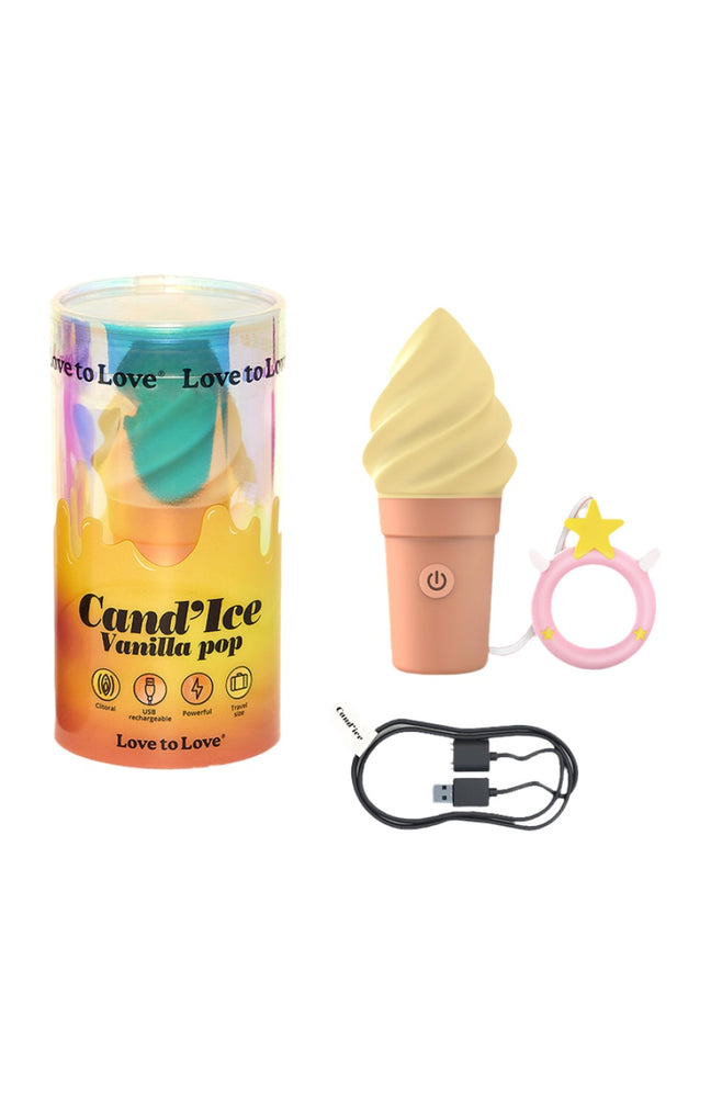 Stimulateur clitoridien - Cand' Ice - Vanilla Pop - 10 modes