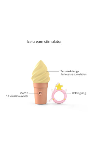 Stimulateur clitoridien - Cand' Ice - Vanilla Pop - 10 modes