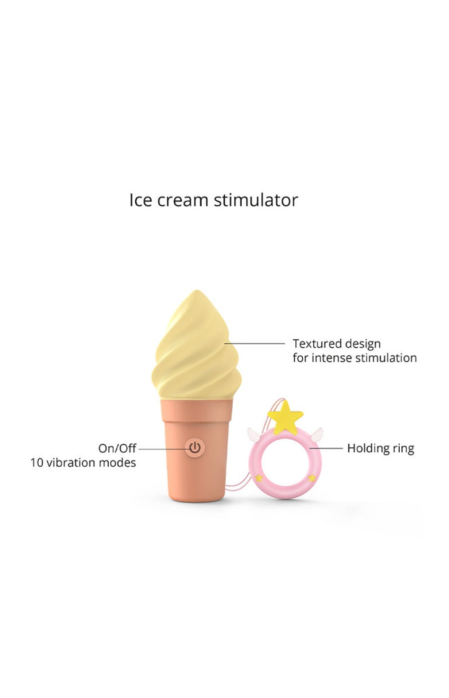 Stimulateur clitoridien - Cand' Ice - Vanilla Pop - 10 modes