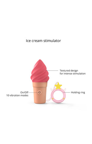 Stimulateur clitoridien - Cand' Ice - Rasberry Jolly - 10 modes