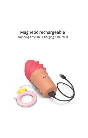 Stimulateur clitoridien - Cand' Ice - Rasberry Jolly - 10 modes