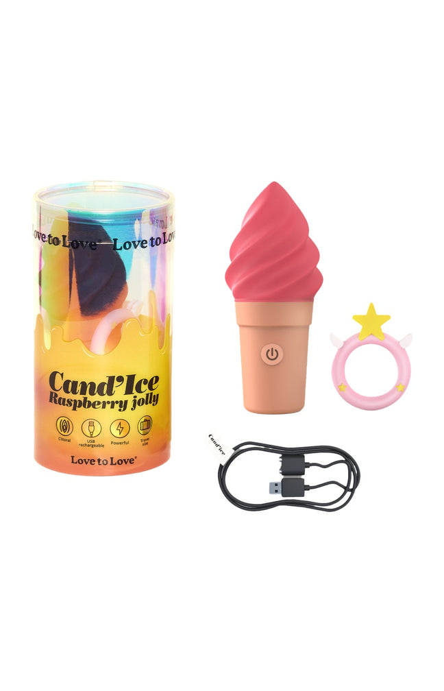 Stimulateur clitoridien - Cand' Ice - Rasberry Jolly - 10 modes