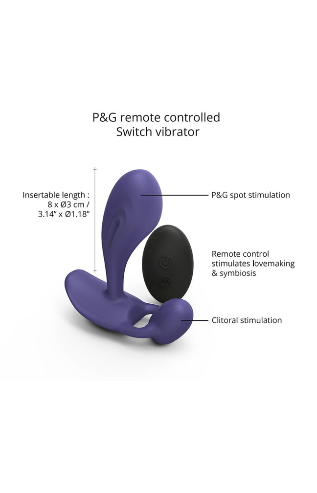 Vibromasseur télécommandé - Wiity - Violet - 10 modes
