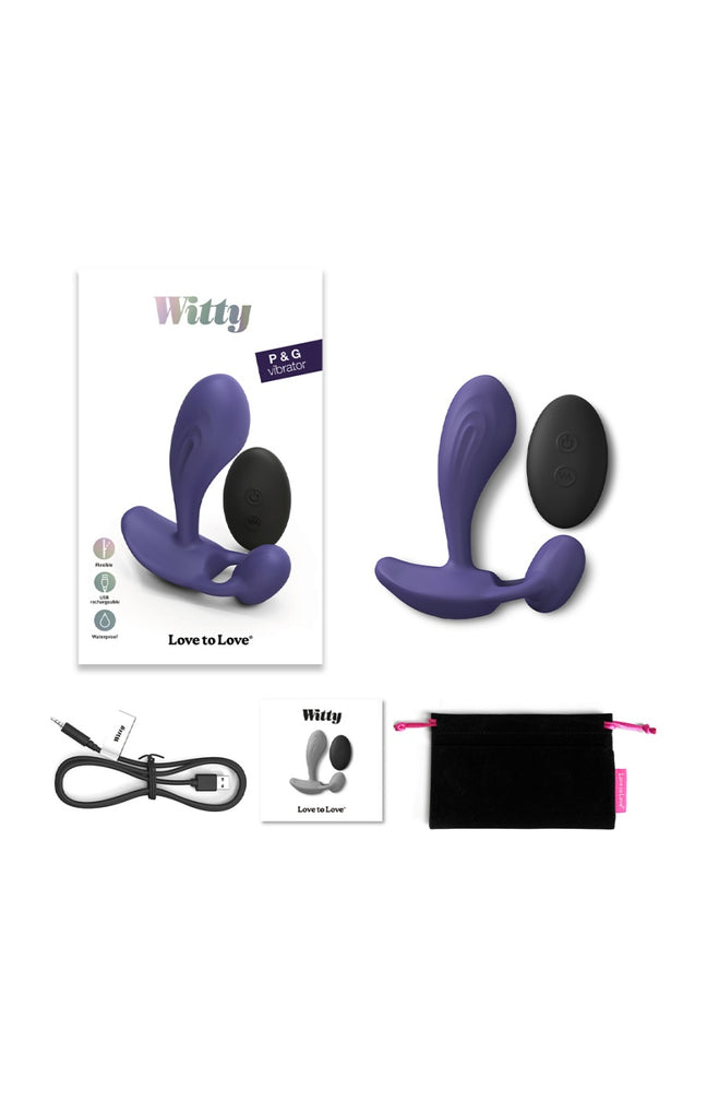 Vibromasseur télécommandé - Wiity - Violet - 10 modes