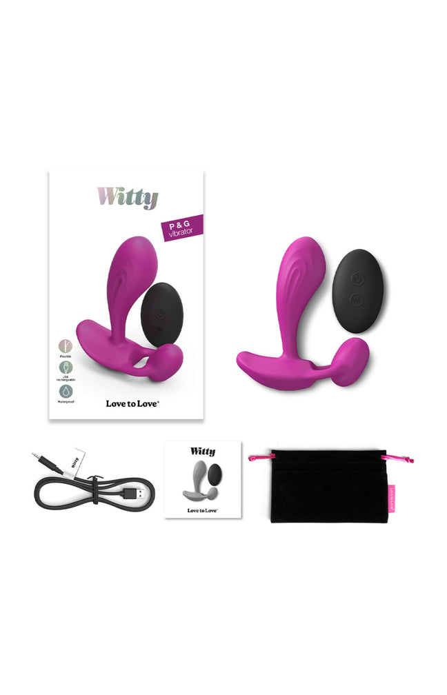 Vibromasseur télécommandé - Wiity - Rose - 10 modes