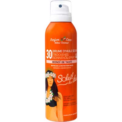 Brume huile sèche protectrice SPF 30 - Parfum coco - 200 ml