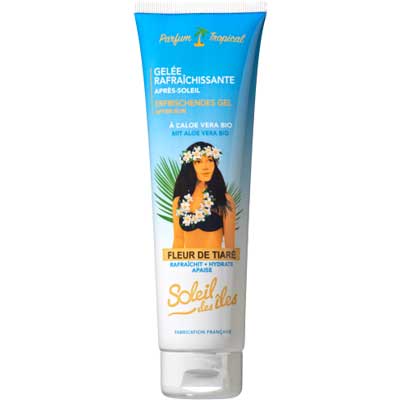 Gelée rafraichissante après-soleil - Parfum tropical - Aloe vera - 150 ml