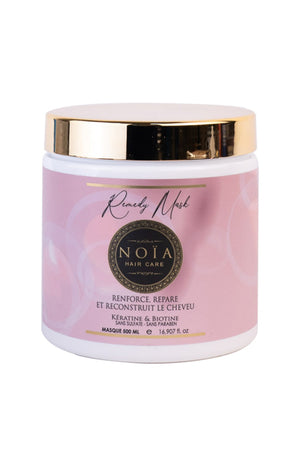 Masque renforçant & réparateur - Kératine & biotine - Cheveux abîmés - 500 ml