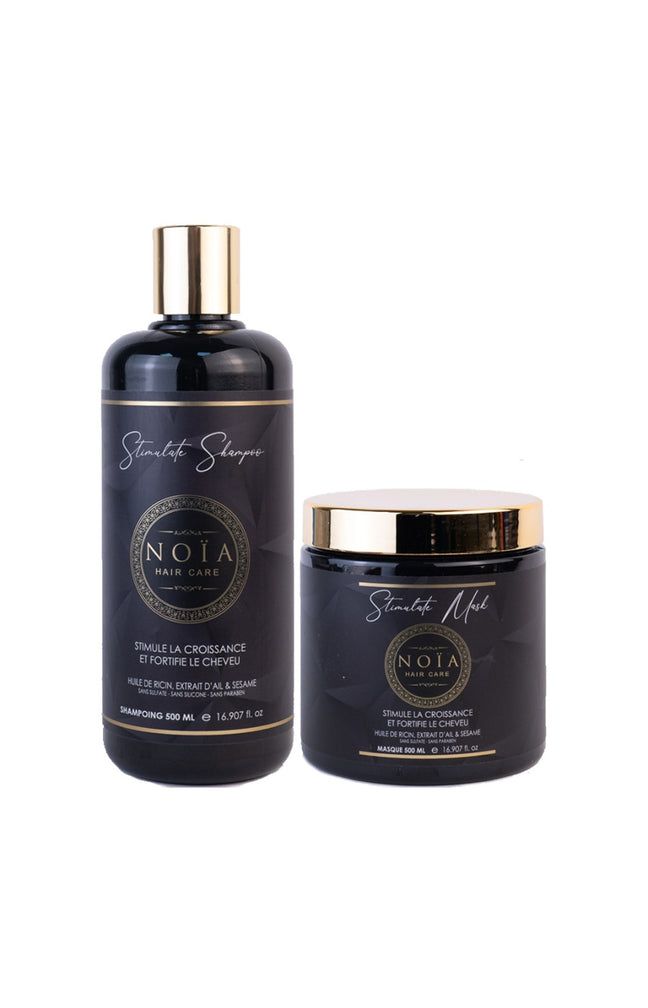 Routine fortifiante & stimulante - Huile de ricin - Cheveux - 2 x 500 ml
