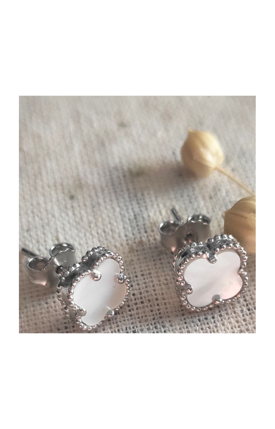 Boucles d'oreilles - Argent 925/000 & nacre