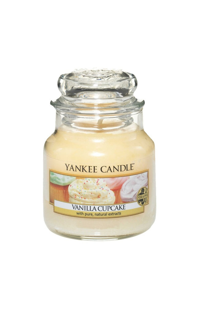 Bougie jarre - Cupcake à la vanille - Petit modèle - 104 g