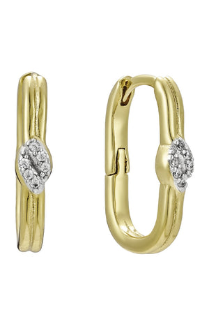Boucles d'oreilles Janet - Laiton doré à l'or fin 18k