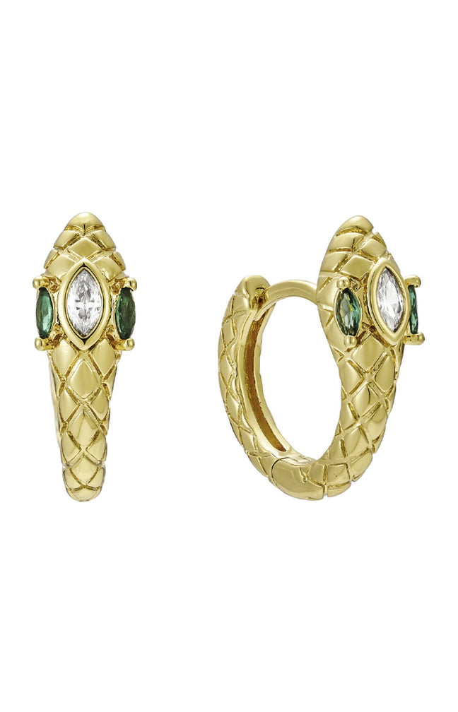 Boucles d'oreilles Sharon - Laiton doré à l'or fin 18k
