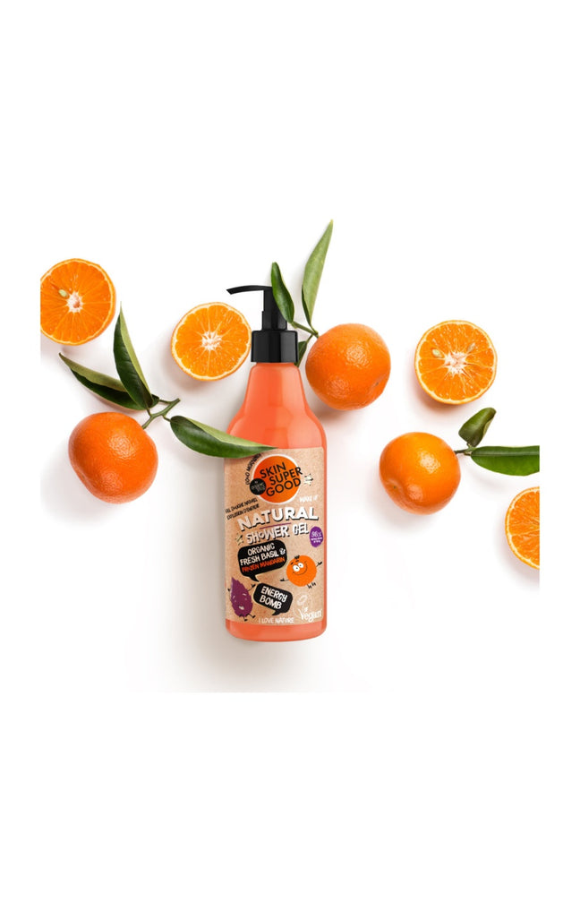 Gel douche booster d'énergie - Agrumes & basilic - 500 ml
