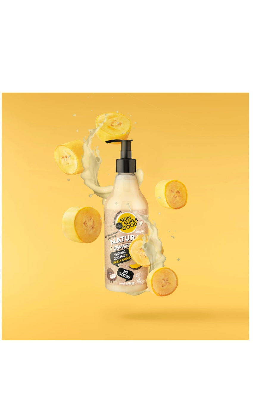 Gel douche apaisant - Noix de coco, banane & vanille - 500 ml