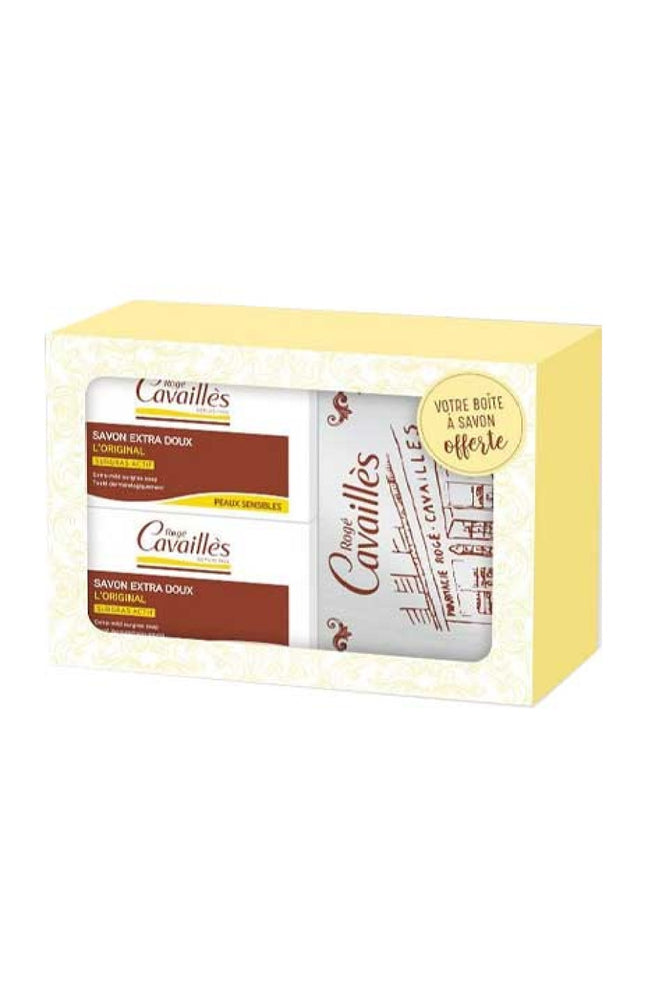 Rogé Cavaillès - Coffret de savons solides & boite à savon - L'original - 2 x 250 g